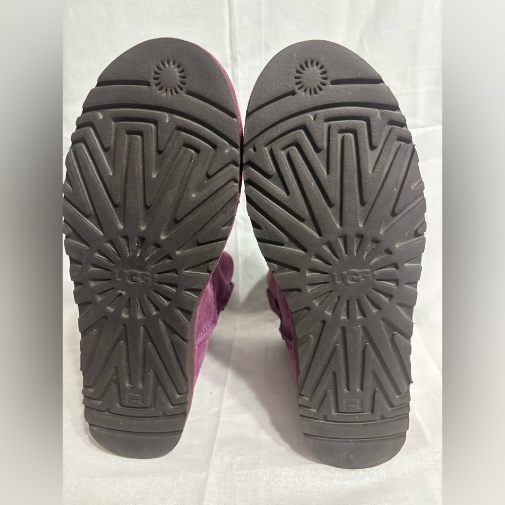 UGG Purple Suede Ankle Boots - Picture 5 of 8